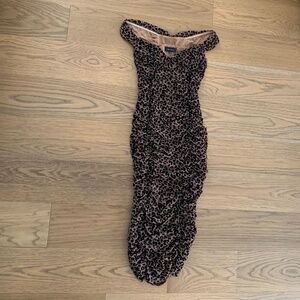 Majorelle Midi Animal Print Body Con Dress Size XXS